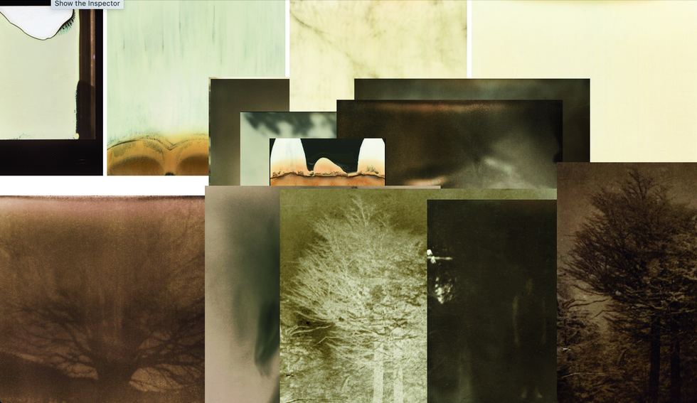 Collage de materiales y texturas
